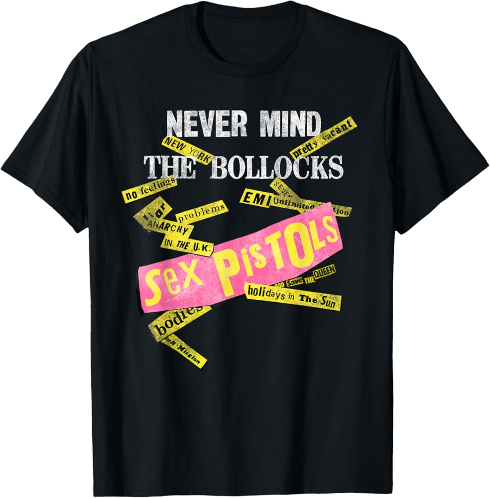 Amazon.com: Sex Pistols Official Never Mind The Bollocks Tabs T